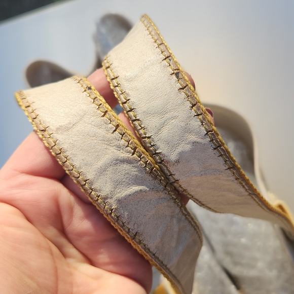 Celine Coated Canvas Handbag w/ C Logo, Horse & Carriage - Yellow, Cream & White - Picture 10 of 17